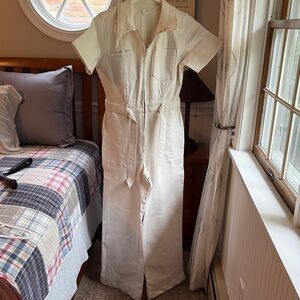 Good American Cream Jumpsuit